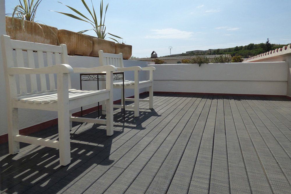 pavimento in doghe per esterni