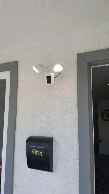 Apartment entryway wall light installation, Pico Rivera CA