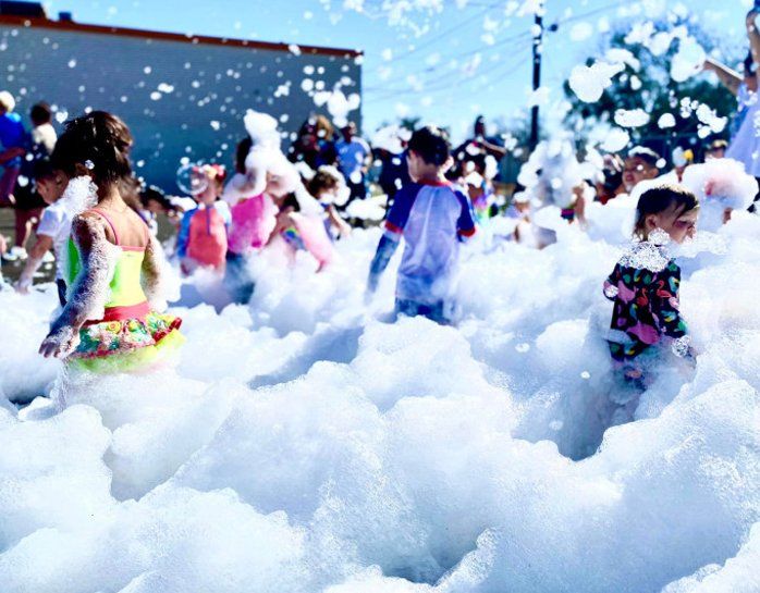 Little Kids On Foam Party