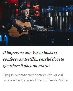 Vasco Rossi si confessa su Netflix