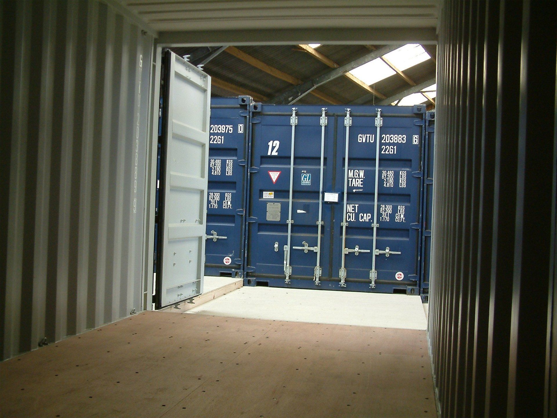 far view of the storage area