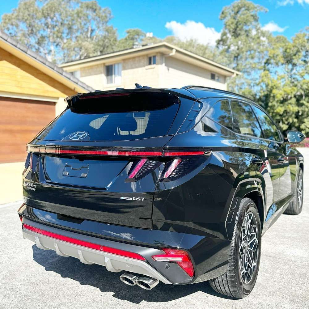 Black Hyundai Tucson SUV Parked Outdoors — Remedy Mobile Car Detailing in Gold Coast, QLD