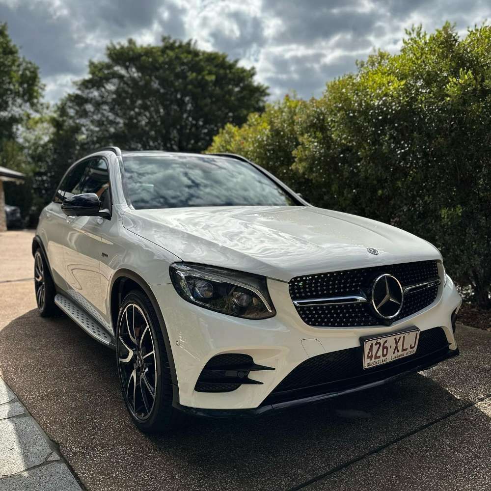 White Mercedes-benz Suv Parked on a Driveway — Remedy Mobile Car Detailing in Gold Coast, QLD