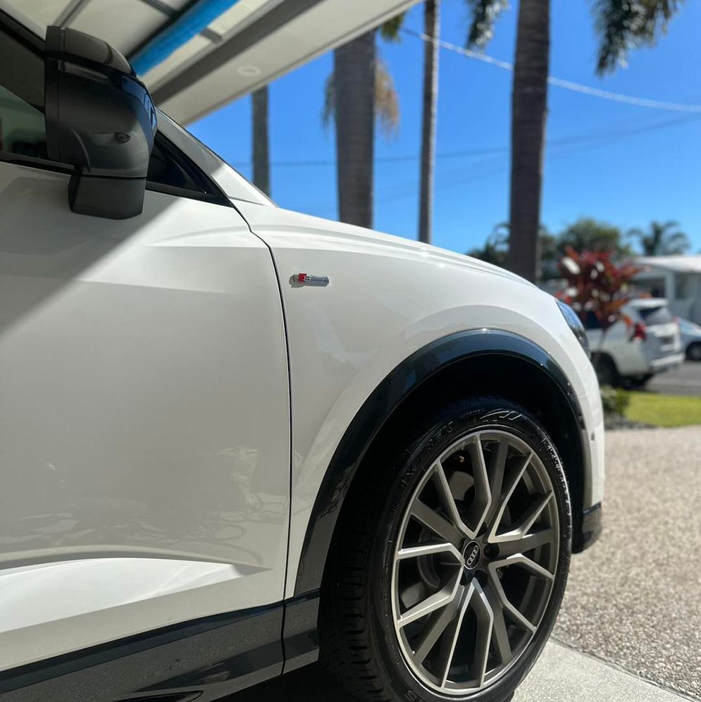 White Audi Suv, Black Trim — Remedy Mobile Car Detailing in Hope Island, QLD