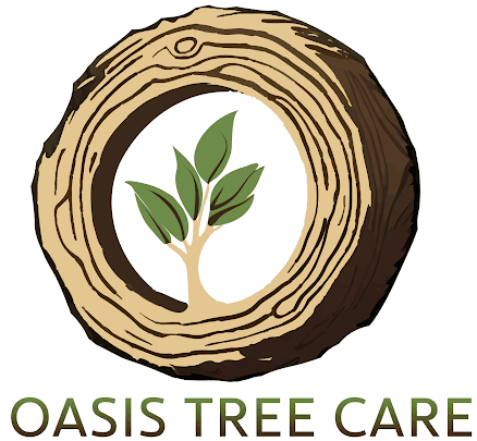Logo: Tree with green leaves inside a wood-grain circle; company name 