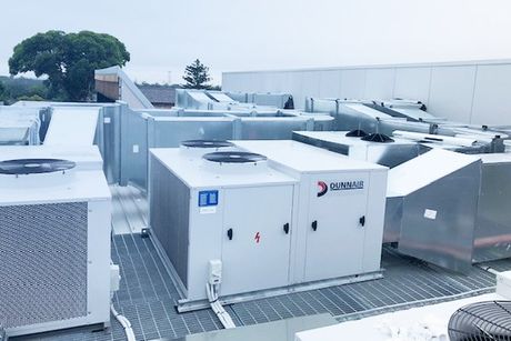 outdoor units of industrial cooling systems