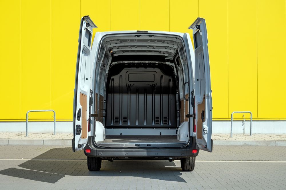 Delivery Van In Front Of A Yellow Wall — Removalists in Byron Bay