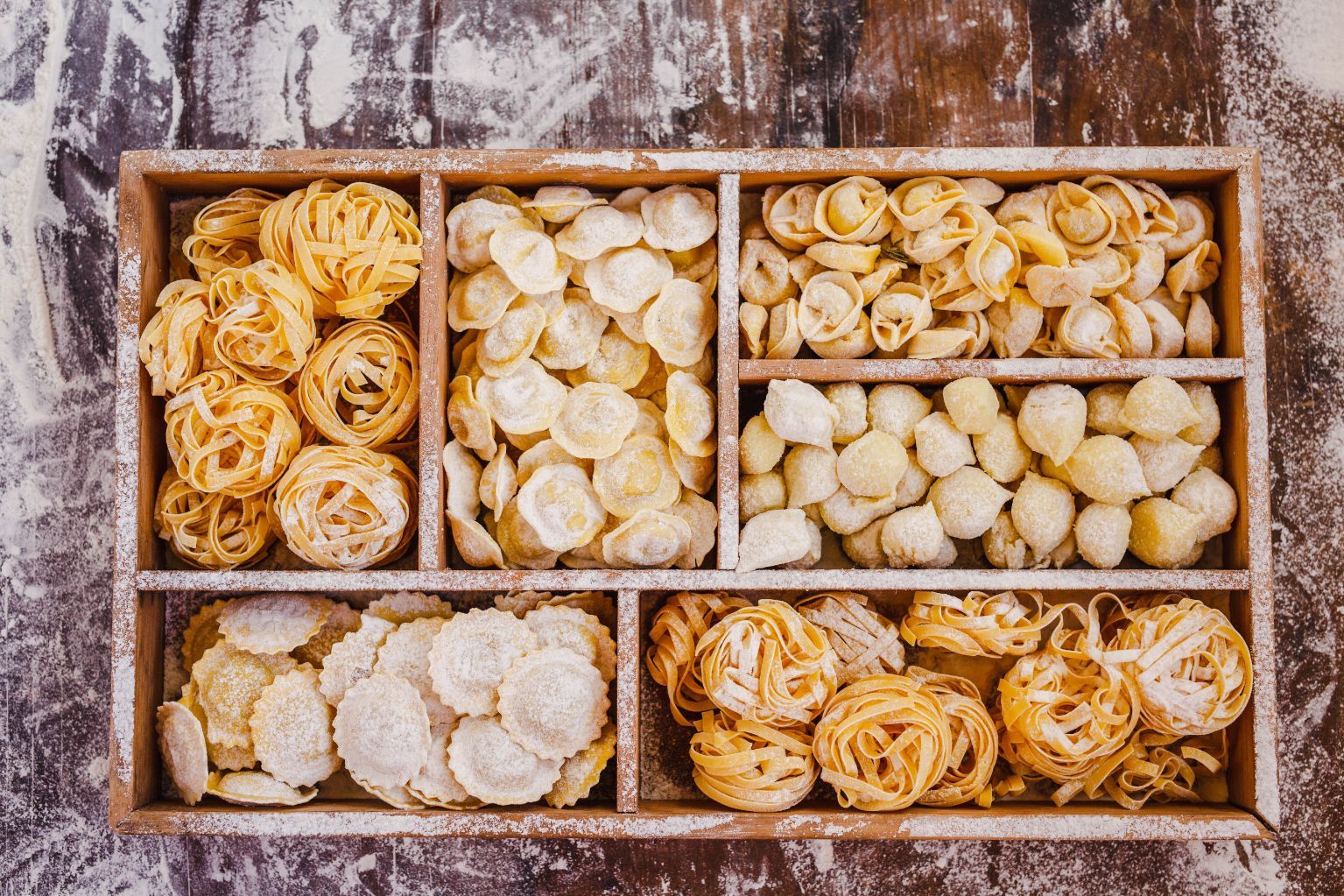 Pasta con ripieno di carne