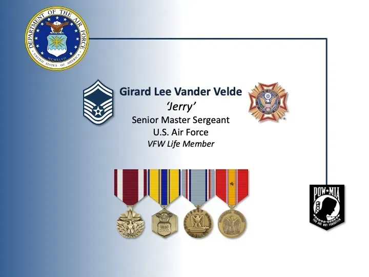 Jerry senior master sergeant u.s. air force ww life member