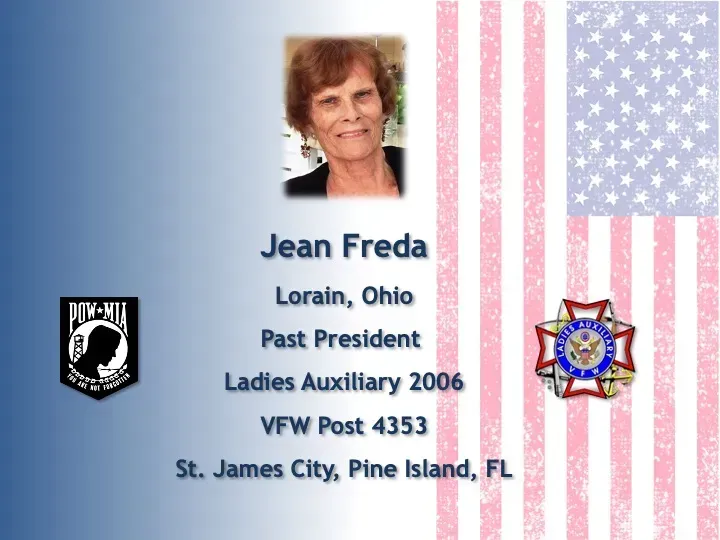 A picture of jean freda from lorain ohio