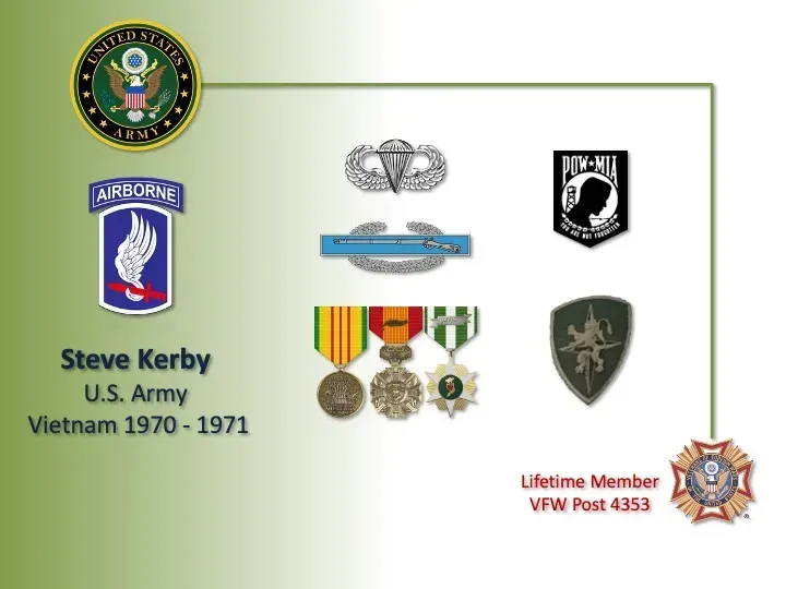 Steve kerby u.s. army vietnam 1970 - 1971