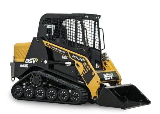 Black and Yellow Asv Rt-95 Track Loader With a Front Bucket — Forecast Machinery in Yarrawonga, NT
