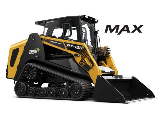 Yellow and Black Asv Rt-135 Max Compact Track Loader With Bucket — Forecast Machinery in Yarrawonga, NT