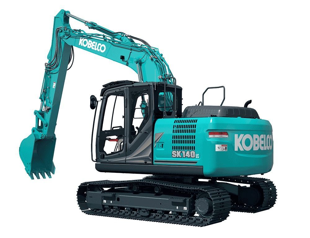 Teal Kobelco Sk140 Excavator on Black Tracks — Forecast Machinery in Yarrawonga, NT