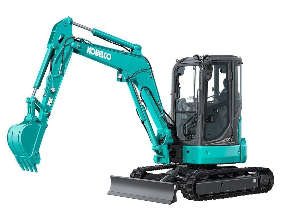 A Teal Kobelco Mini Excavator with Arm Extended — Forecast Machinery in Yarrawonga, NT