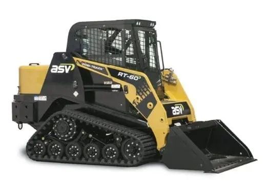 Yellow and Black Asv Vt-60 Posi-Track Loader