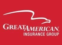 Great American Insurance Group logo on a red background with a white eagle and text.