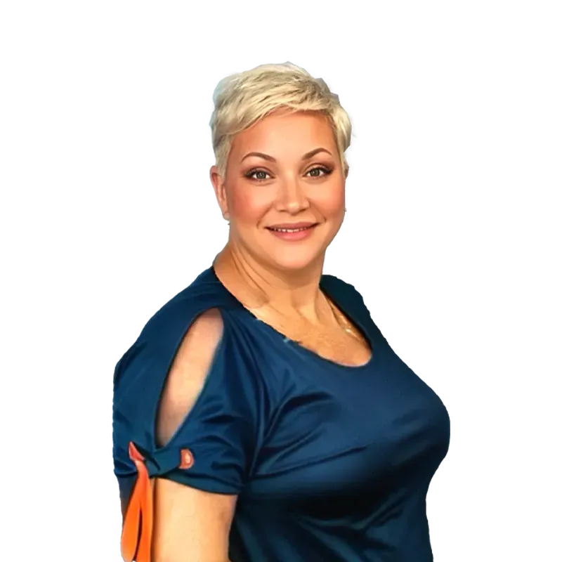 Stacey L., Project Manager of WARE2GO with a neutral background.
