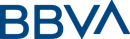 Logotipo de BBVA en color azul oscuro.