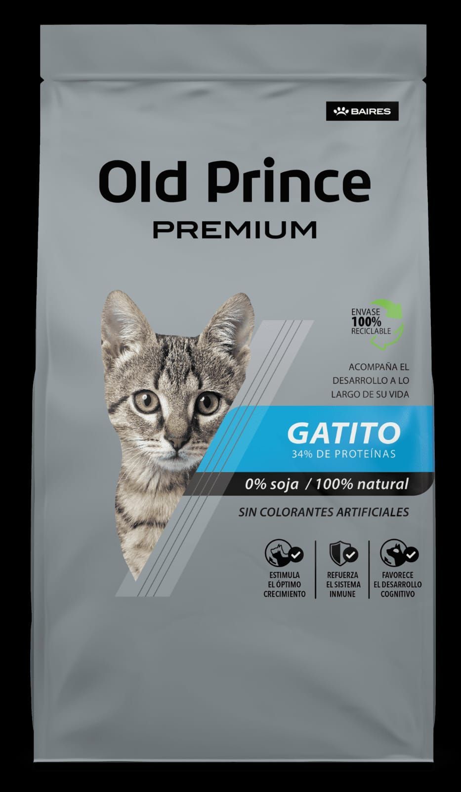 Old prince Gatito kitten premium x 3 kg