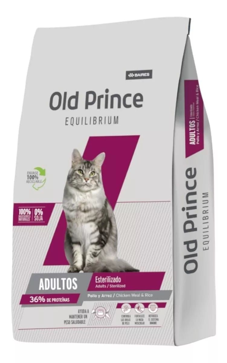 Old prince equilibrium gato esterilizado x 7,5 kg