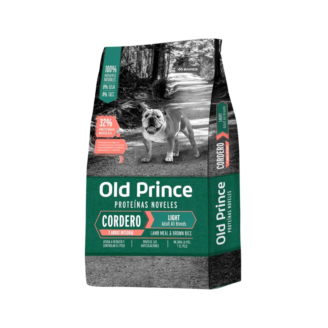 Old Prince Adulto Light cordero y arroz integral x 15 kg
