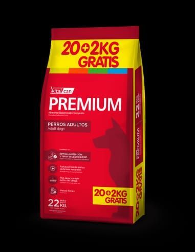 Vital Premium perro adulto 20kg+2kg de regalo