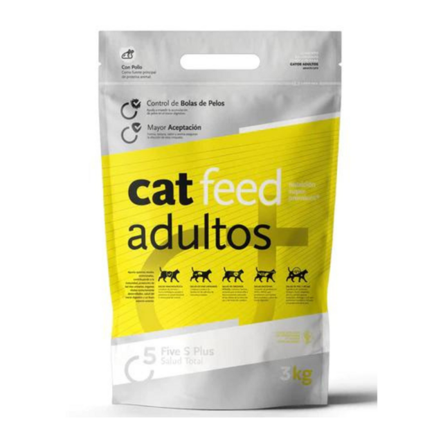 Cat feed gato adulto x 3 kg