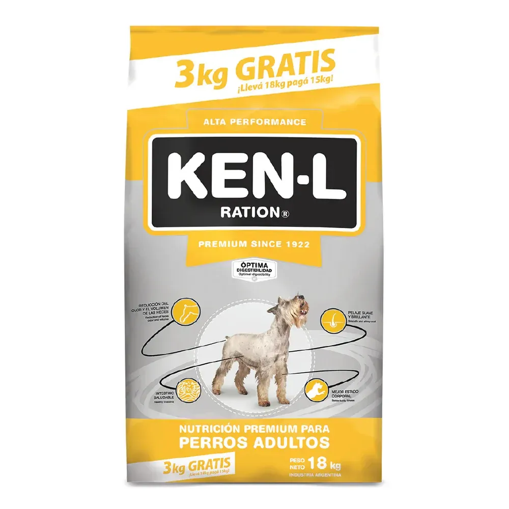 Kenl Adulto raza mediana/grande x 15 + 3 kg
