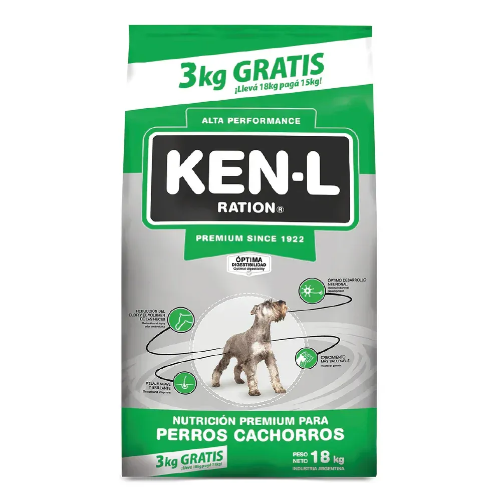 Kenl Cachorro x 15 + 3 kg de regalo