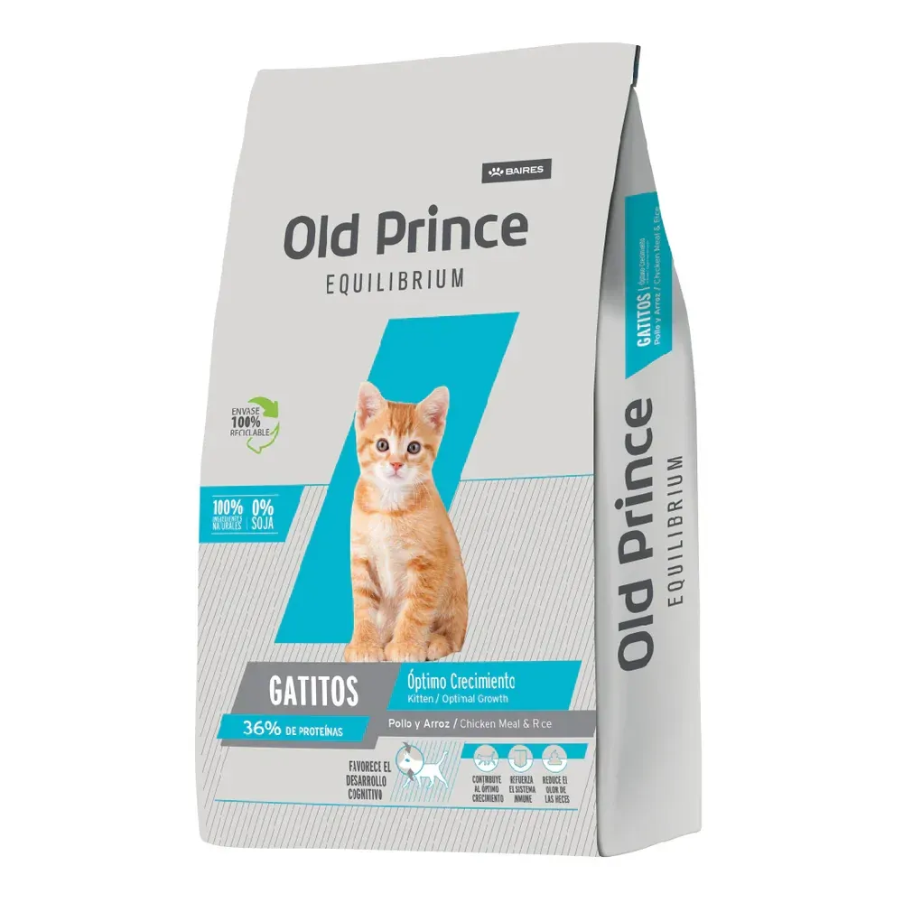 Old prince equilibrium gatito kitten x 3 kg
