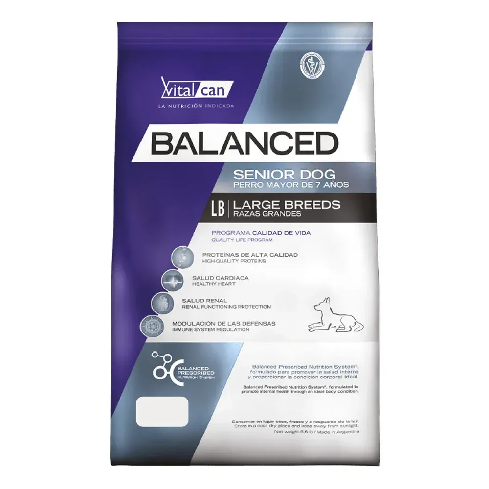 Balanced senior raza grande x 15 kg