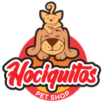 Logotipo: Perro feliz con gato encima, texto 