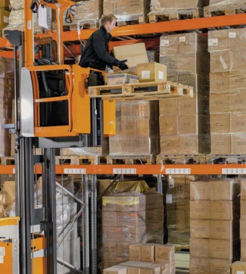 macchina per stoccare le merci