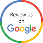 A google logo that says review us on google