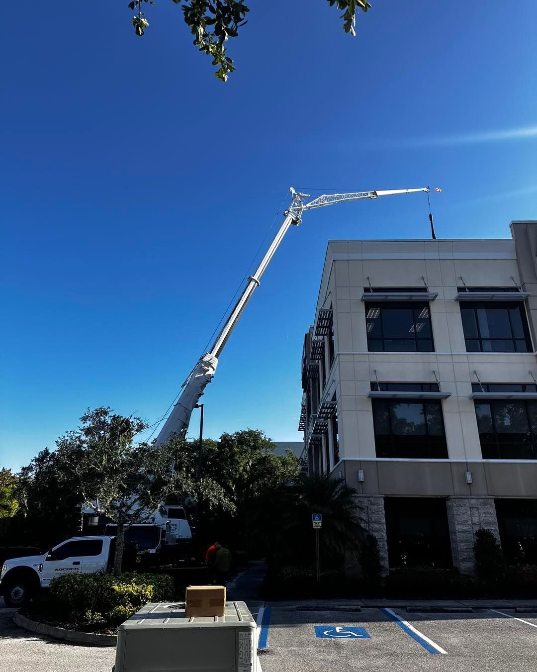 HVAC Crane Rental Tampa Lakeland