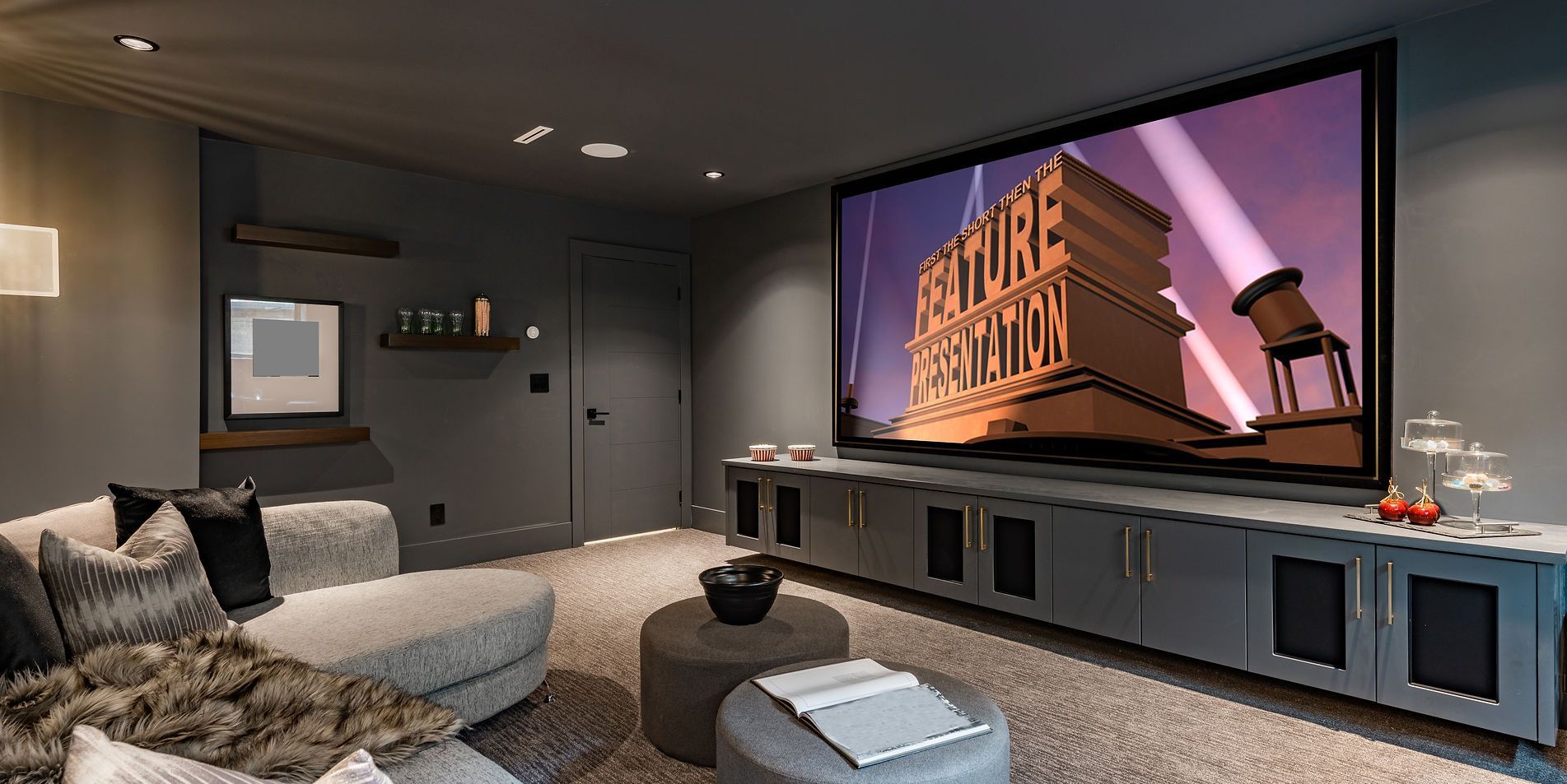 3Cs Audio-Visuals LLC | Home theater system installation with full projector and surround sound setup in Atlanta