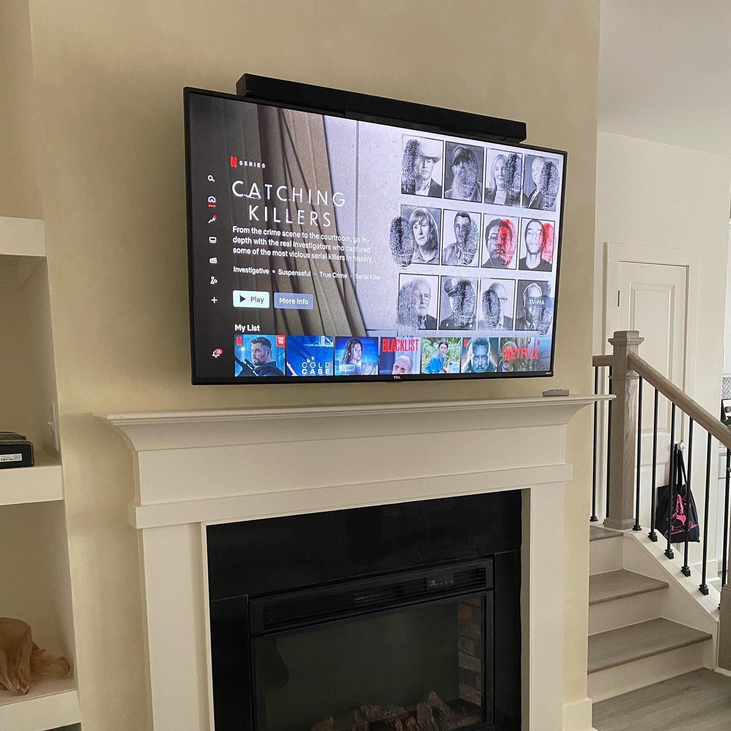 3Cs Audio-Visuals LLC | Above fireplace TV mounting and soundbar installation for home entertainment in Atlanta