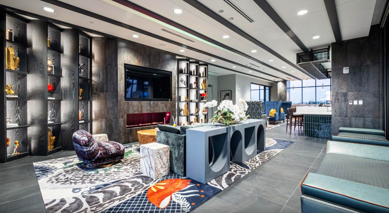 3Cs Audio-Visuals LLC | Commercial AV installation with TV mounting in luxury lounge space in Atlanta