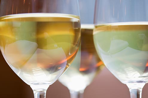 White Wine on Wine Glass — Cocktails in Nashville, TN