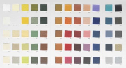 leather colour chart