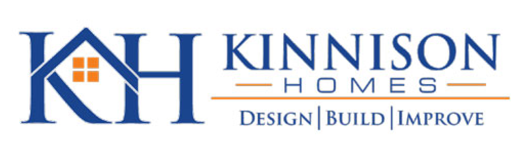 The logo for kinnison homes design build improve