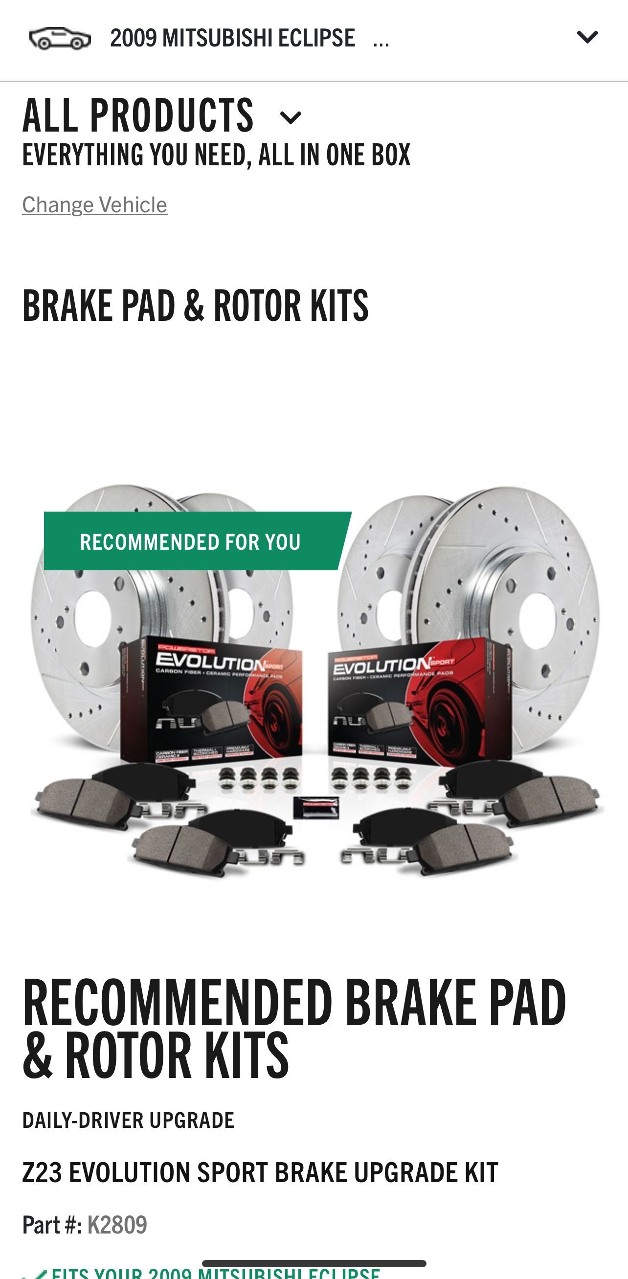 Brake Pads/Rotors