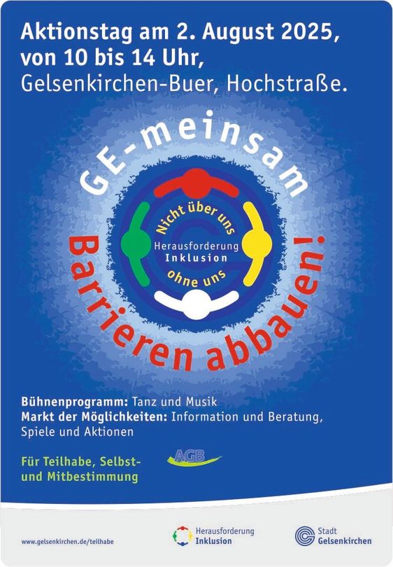 Gruppenbild mit vier Personen unter dem Banner der EUTB