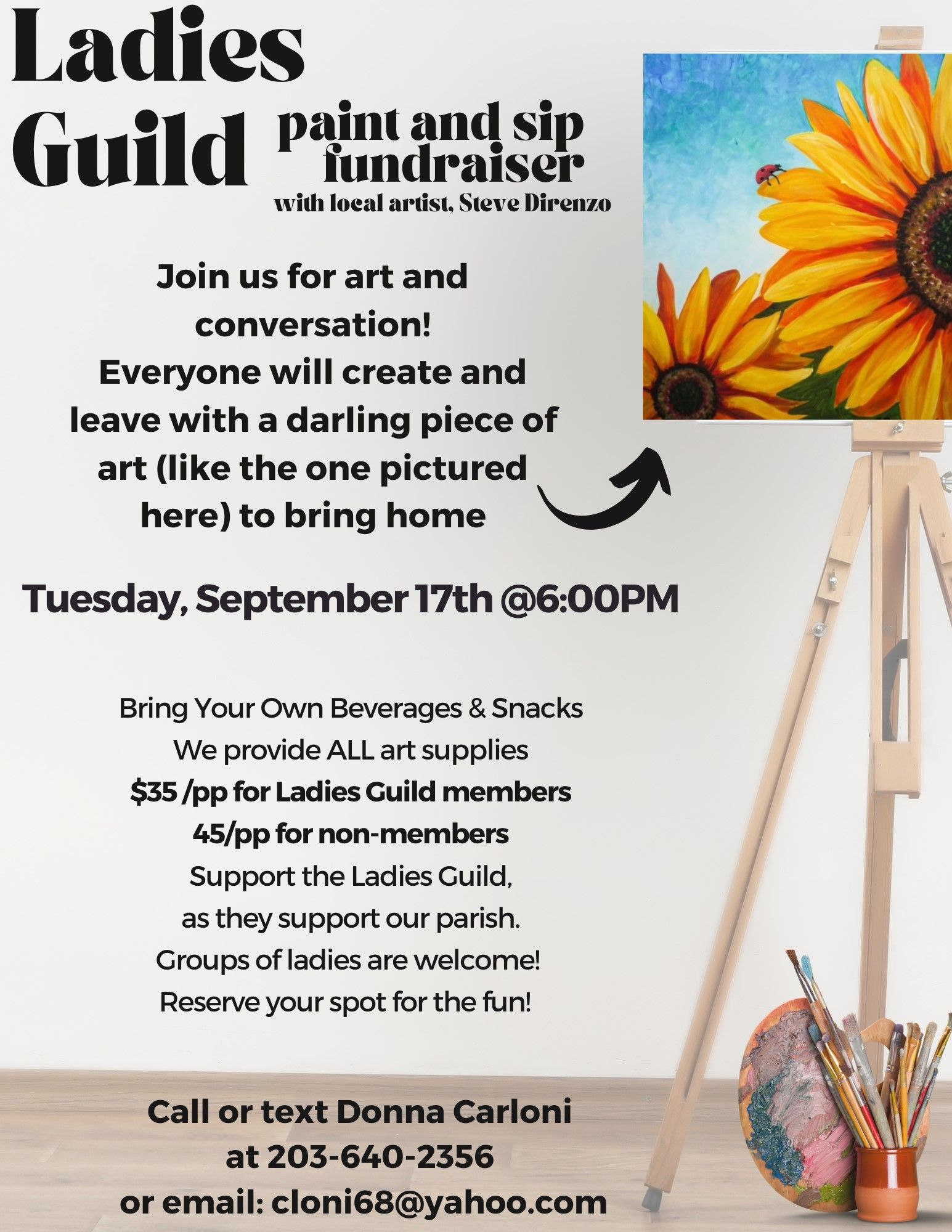 Ladies Guild paint & sip 2024