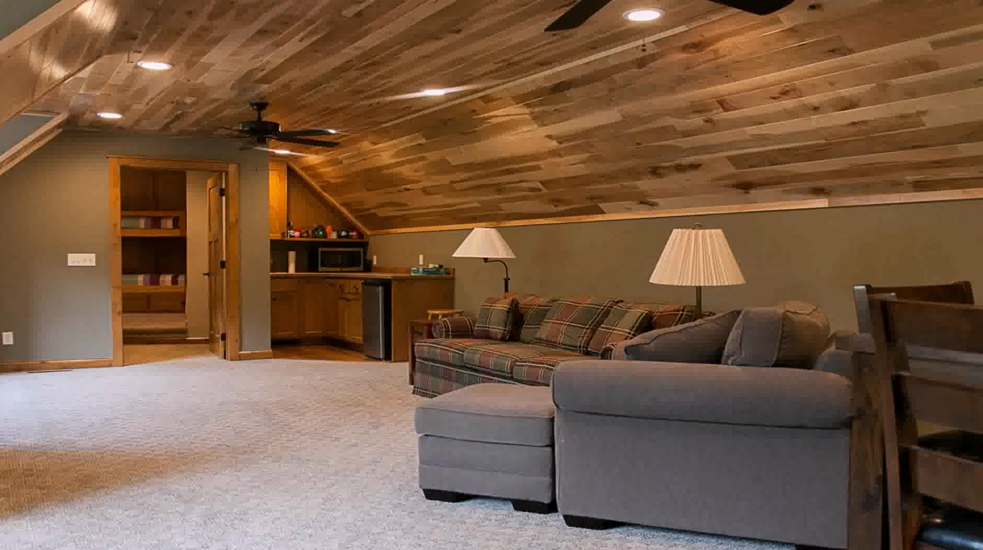 Garage conversion with loft, living space