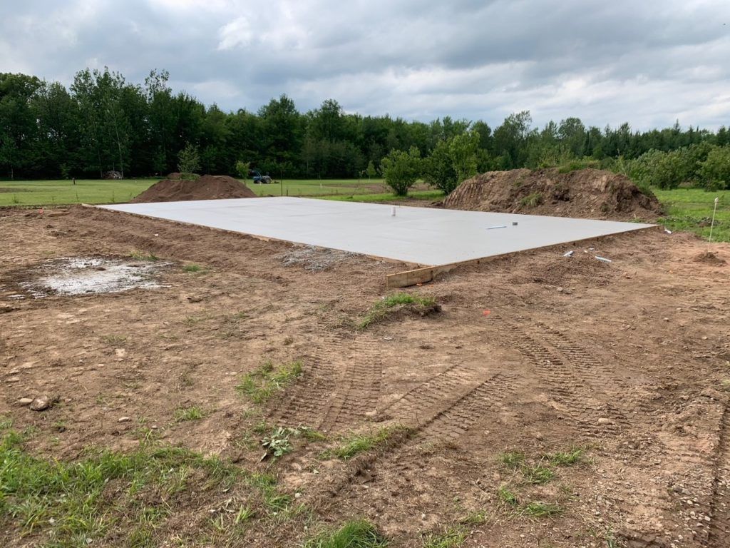 Building Concrete Pad — Ogema, WI — Jeff Simek Construction Co Inc
