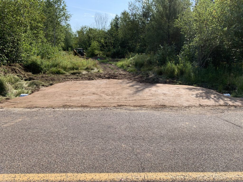 Before Driveway Land Clearing — Ogema, WI — Jeff Simek Construction Co Inc