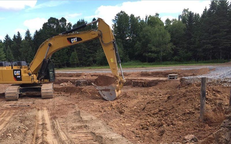 Excavating and Earth Work — Ogema, WI — Jeff Simek Construction Co Inc