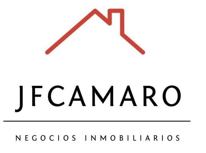 Un logotipo para JF Camaro con techo rojo.